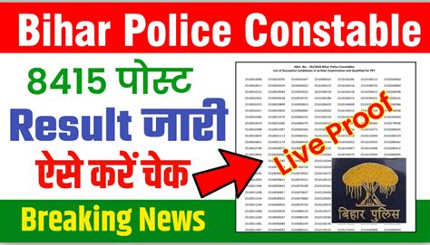 resultbihar.com|Bihar Police Constable Result 2021 .